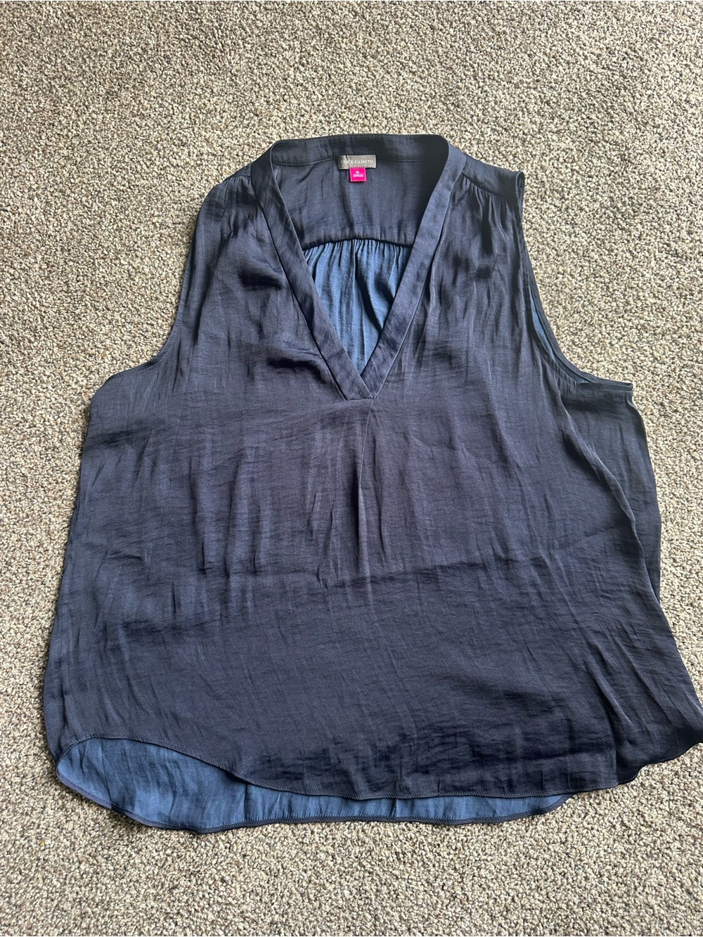 Vince Camuto Navy Sleeveless V-Neck Camisole